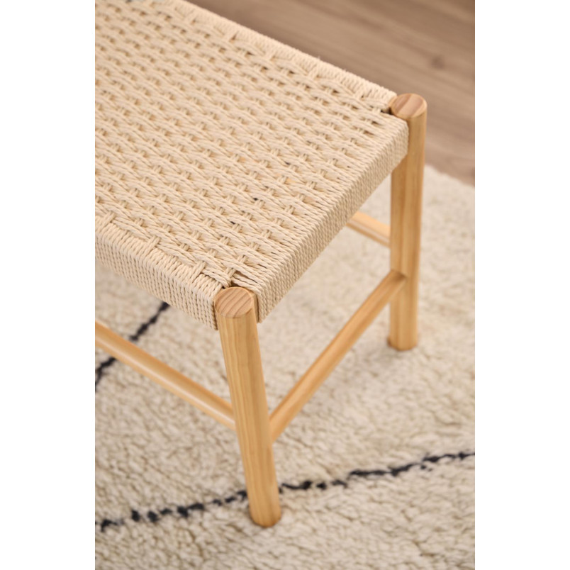 Ławka drewniana Actona Alvin | Naturalny design, 80x45cm