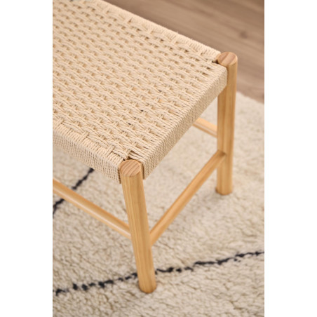 Ławka drewniana Actona Alvin | Naturalny design, 80x45cm
