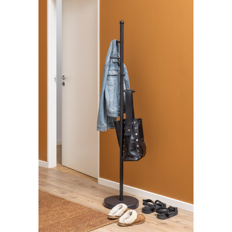 Wieszak stojący Actona Aspen 170cm czarny - Elegancki design