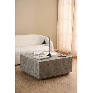 Stolik kawowy Actona "Dice" 90x90 - Szary marmur | Elegancki design