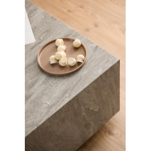 Stolik kawowy Actona "Dice" 90x90 - Szary marmur | Elegancki design
