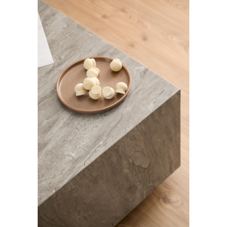 Stolik kawowy Actona "Dice" 90x90 - Szary marmur | Elegancki design