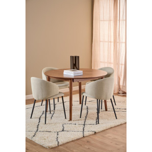 Stół okrągły rozkładany Montreux Actona | 115-154cm | Orzech