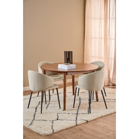 Stół okrągły rozkładany Montreux Actona | 115-154cm | Orzech