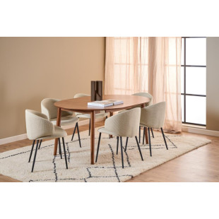 Stół okrągły rozkładany Montreux Actona | 115-154cm | Orzech