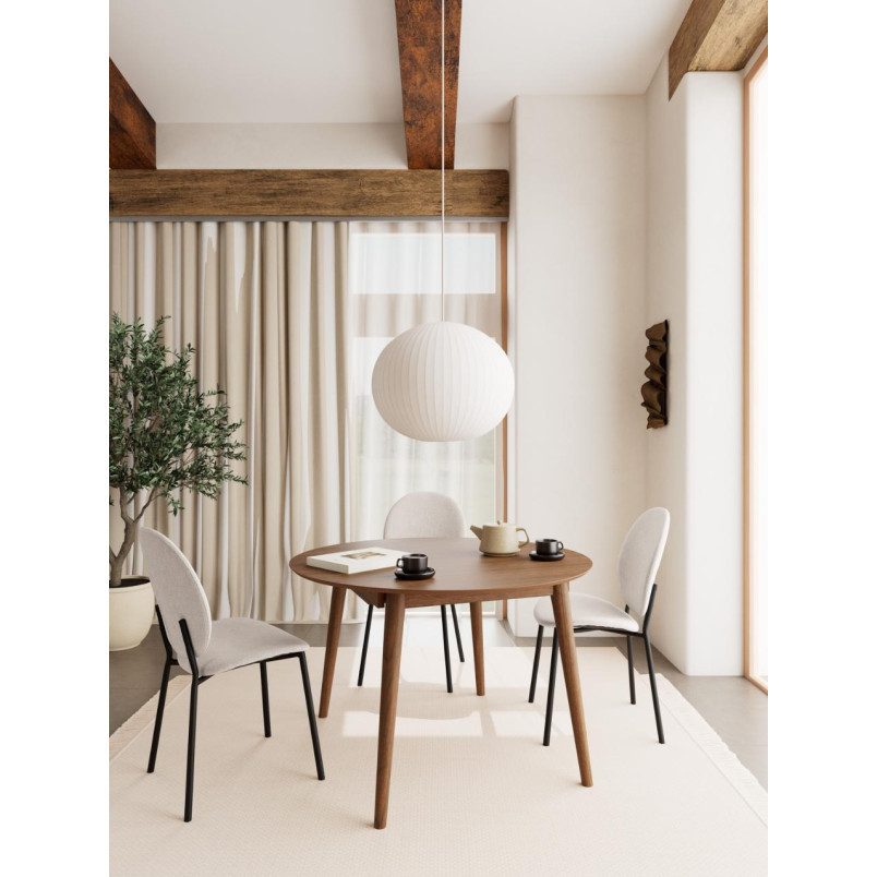 Stół okrągły rozkładany Montreux Actona | 115-154cm | Orzech