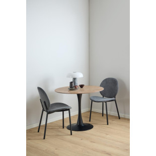 Stół okrągły Malta Actona | Ceramika, Brąz, 90cm