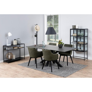 Konsola loft Actona Seaford 100x35 czarna - Stylowe półki