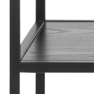 Konsola loft Actona Seaford 100x35 czarna - Stylowe półki