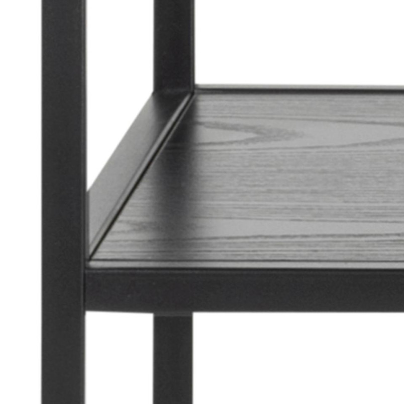 Konsola loft Actona Seaford 100x35 czarna - Stylowe półki