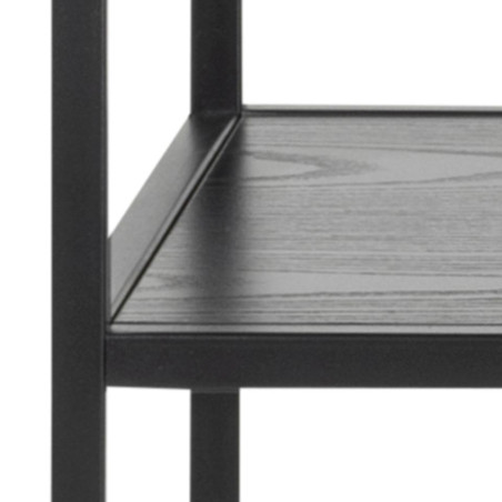 Konsola loft Actona Seaford 100x35 czarna - Stylowe półki