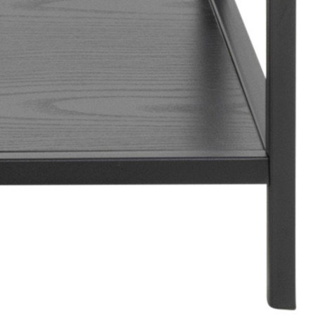 Konsola loft Actona Seaford 100x35 czarna - Stylowe półki