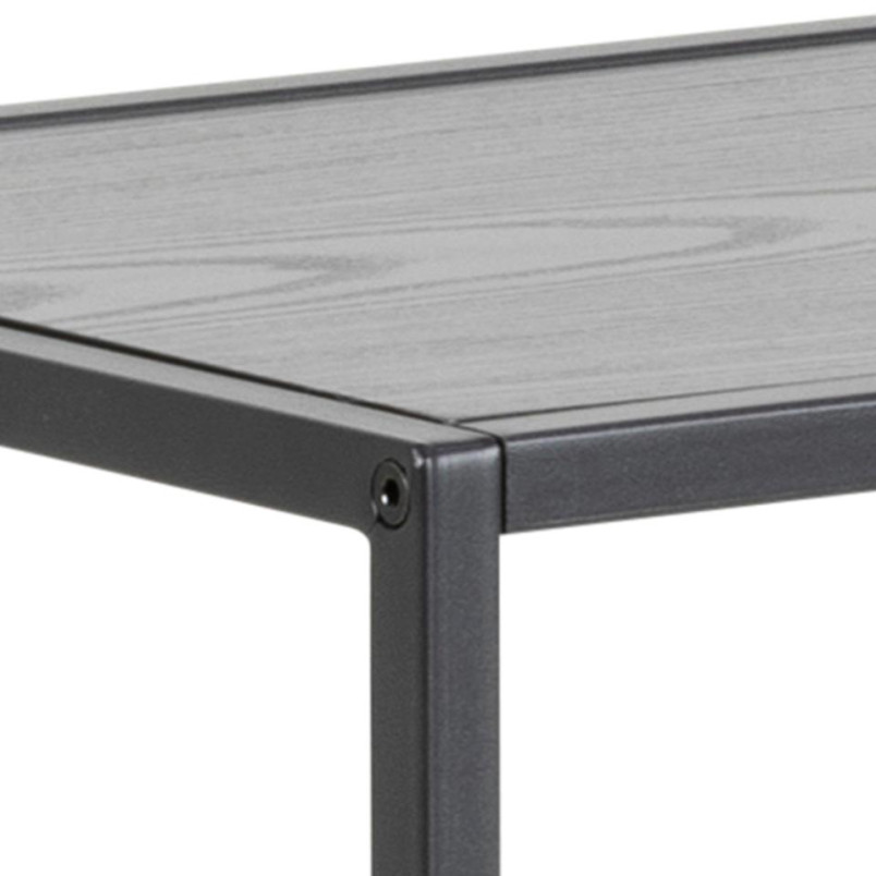 Konsola loft Actona Seaford 100x35 czarna - Stylowe półki