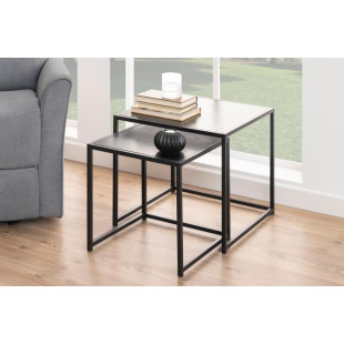 Zestaw stolików kawowych Seaford czarny Actona | Elegancki Design