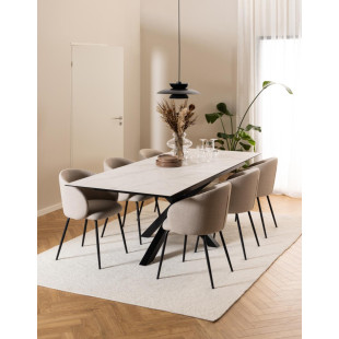 Stół rozkładany Actona Heaven: Biały marmur, 200-240x100cm - Kup Teraz!