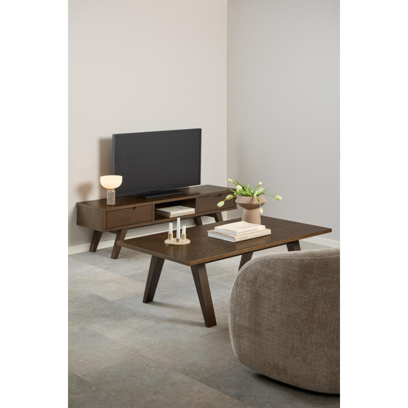 Stolik kawowy Actona A-Line | Dąb dymiony 130x70cm - Kup Teraz!