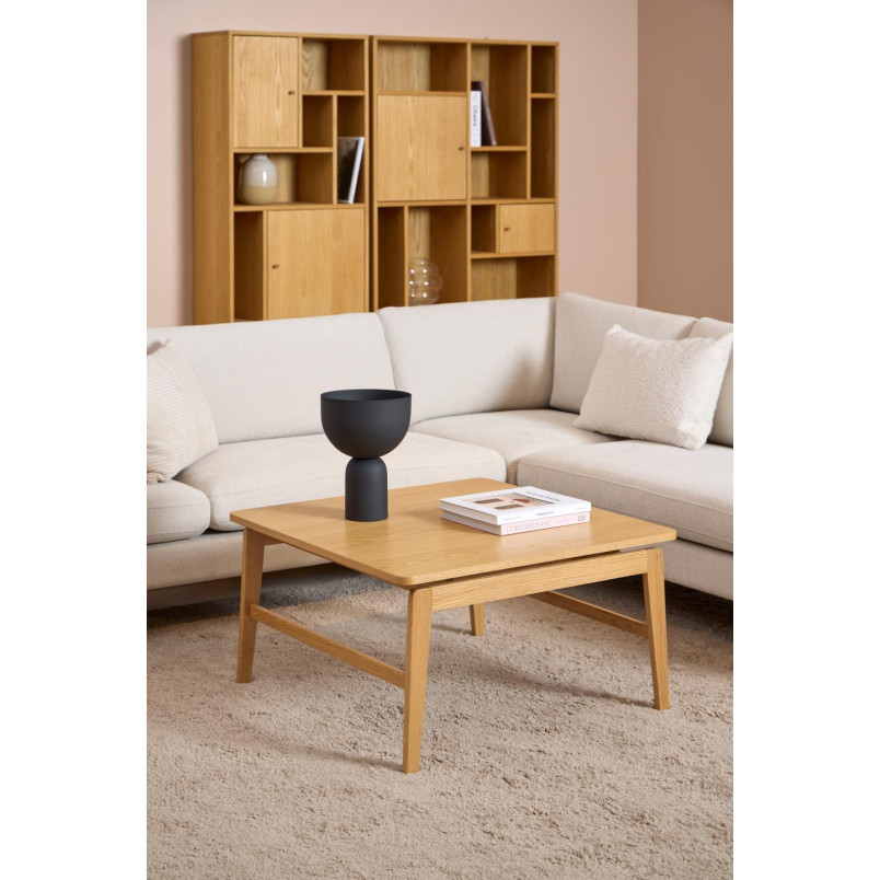 Stolik kawowy Actona Essex | Dąb, 80x80cm - Stylowy Design
