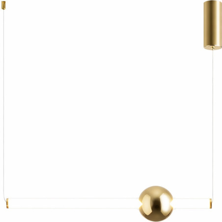 Lampa wisząca O-line LED | Glamour, złoty połysk | Step Into Design