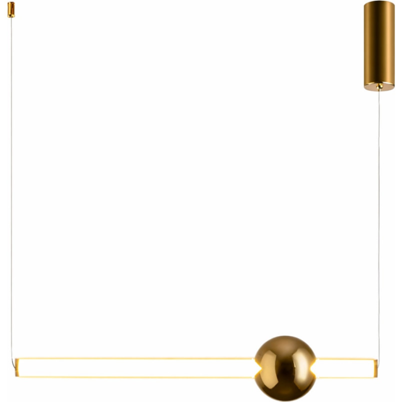 Lampa wisząca O-line LED | Glamour, złoty połysk | Step Into Design