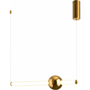 Lampa wisząca O-line LED | Glamour, złoty połysk | Step Into Design