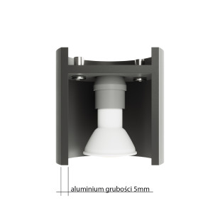 Lampa spot tuba Orbis 10cm biała Sollux | Downlighty Sollux