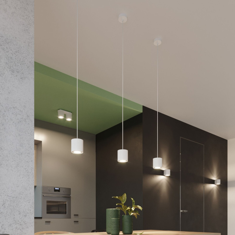 Lampa spot tuba Orbis 10cm biała Sollux | Downlighty Sollux