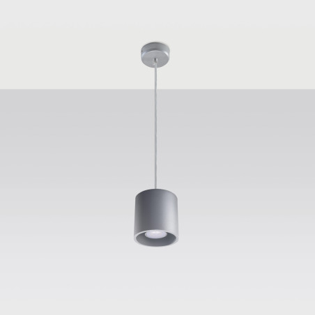 Lampa wisząca Orbis szara Sollux | Nowoczesne oświetlenie