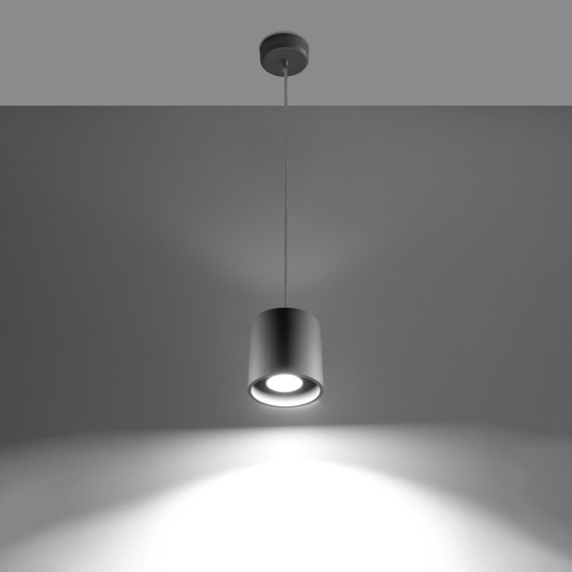 Lampa wisząca Orbis szara Sollux | Nowoczesne oświetlenie
