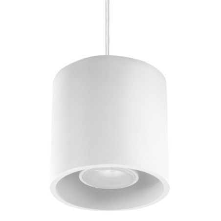 Lampa wisząca tuba biała Orbis 10cm - Sollux | Sklep z lampami