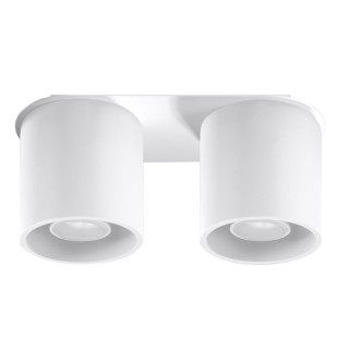 Lampa spot 2 punktowa Orbis biała Sollux | Oświetlenie LED