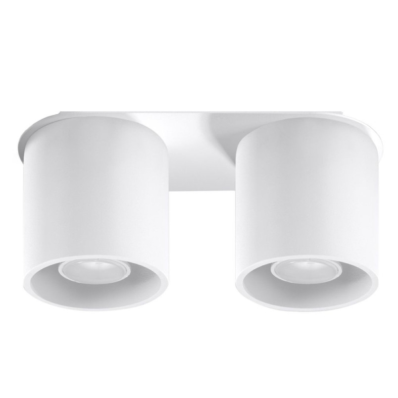 Lampa spot 2 punktowa Orbis biała Sollux | Oświetlenie LED