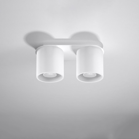 Lampa spot 2 punktowa Orbis biała Sollux | Oświetlenie LED