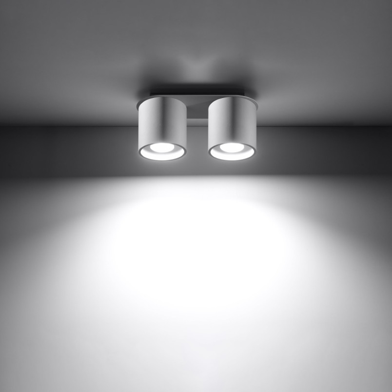 Lampa spot 2 punktowa Orbis biała Sollux | Oświetlenie LED