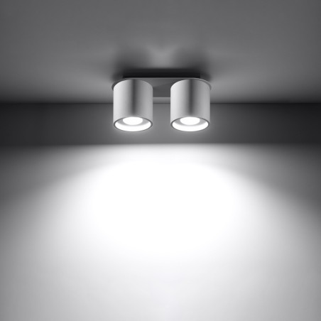 Lampa spot 2 punktowa Orbis biała Sollux | Oświetlenie LED