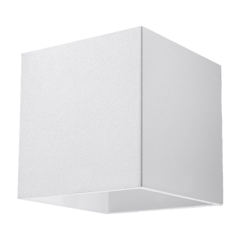 Kinkiet ścienny biały Sollux Quad 10cm - Oświetlenie LED