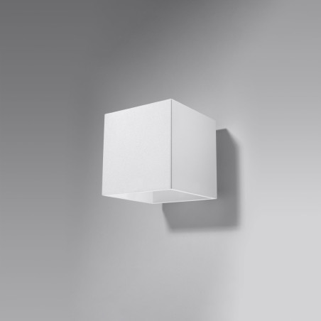 Kinkiet ścienny biały Sollux Quad 10cm - Oświetlenie LED