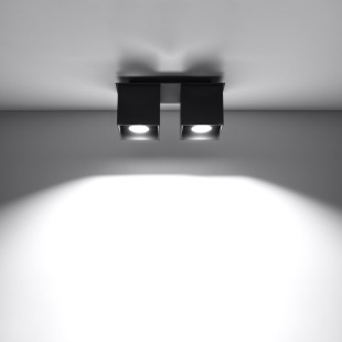Lampa spot kwadratowa 2 punktowa Quad | Sollux - Nowoczesne oświetlenie