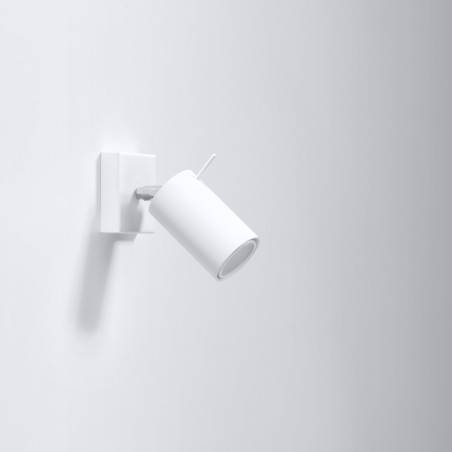 Kinkiet Ring Sollux - Regulowany, Biały | Sklep z Lampami