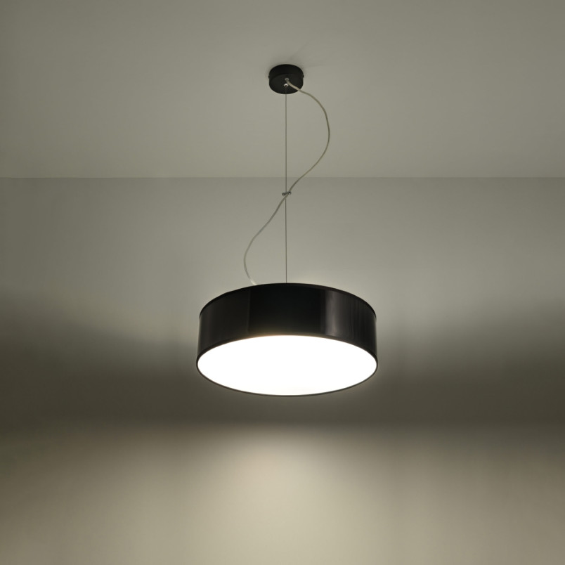 Lampa wisząca Arena czarna - Sollux | Oświetlenie nowoczesne