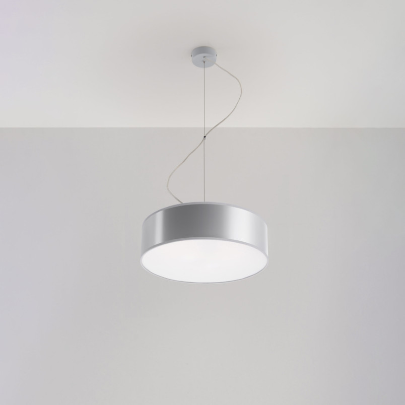 Lampa wisząca Arena szara 35cm Sollux | Nowoczesne oświetlenie