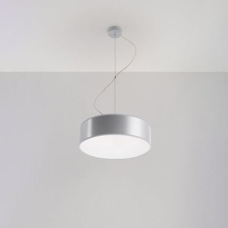 Lampa wisząca Arena szara 35cm Sollux | Nowoczesne oświetlenie