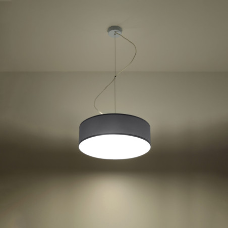 Lampa wisząca Arena szara 35cm Sollux | Nowoczesne oświetlenie