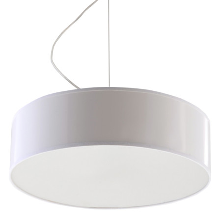 Lampa wisząca Arena biała Sollux | Okrągła, nowoczesna - Kup online