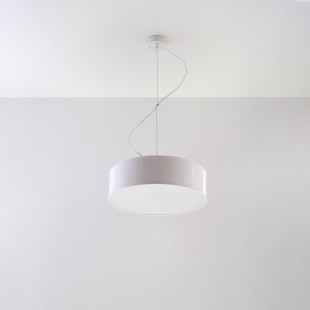 Lampa wisząca Arena biała Sollux | Okrągła, nowoczesna - Kup online