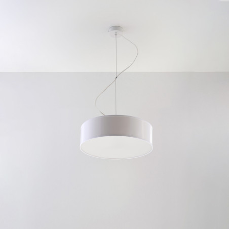 Lampa wisząca Arena biała Sollux | Okrągła, nowoczesna - Kup online