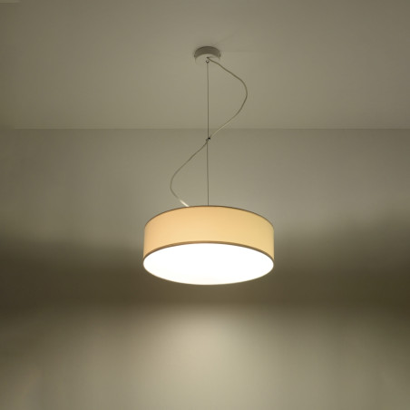 Lampa wisząca Arena biała Sollux | Okrągła, nowoczesna - Kup online