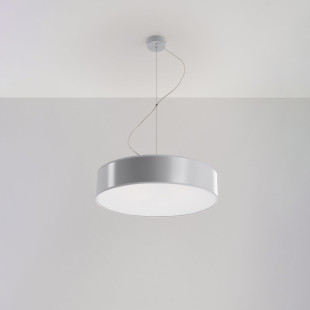Lampa wisząca Arena Sollux - Okrągła, Szara - Kup online!