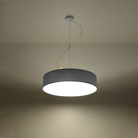 Lampa wisząca Arena Sollux - Okrągła, Szara - Kup online!