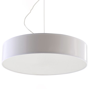 Lampa wisząca Arena biała 45cm - Sollux | Elegancki design