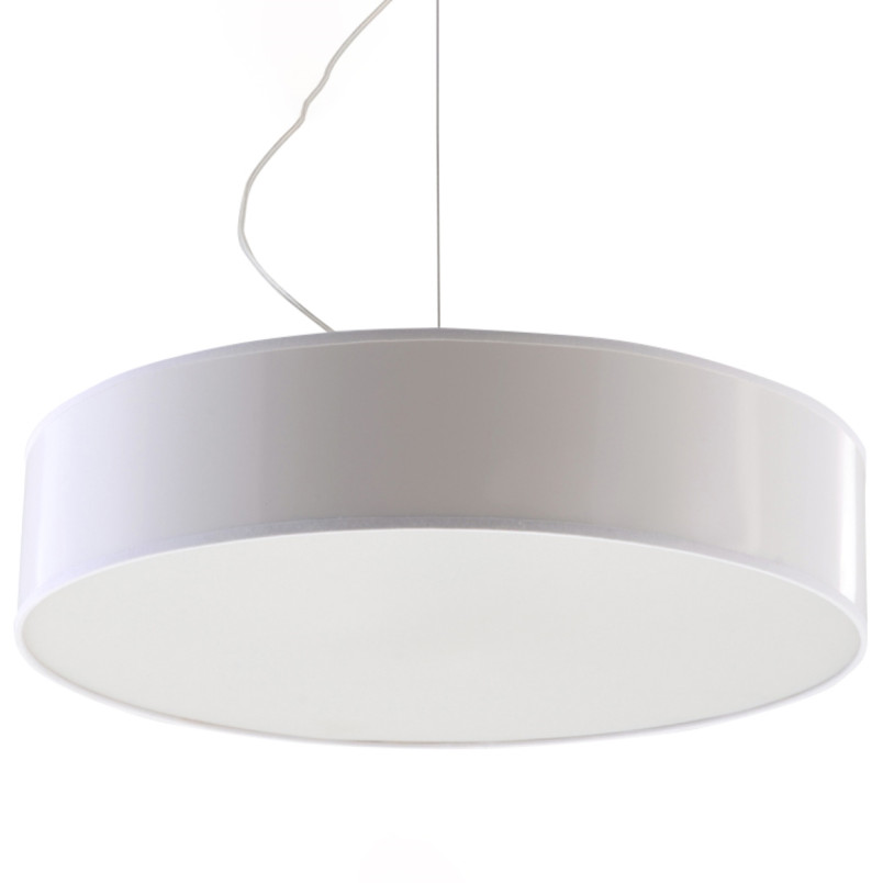 Lampa wisząca Arena biała 45cm - Sollux | Elegancki design